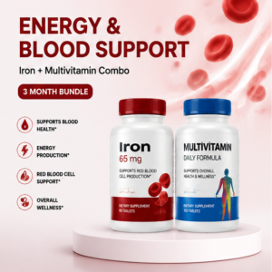 set meal 2:energy & blood support | iron + multivitamin combo(3 month bundle)