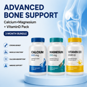 set meal 5:advanced bone support | calcium + magnesium + vitamin d pack(3 month bundle)