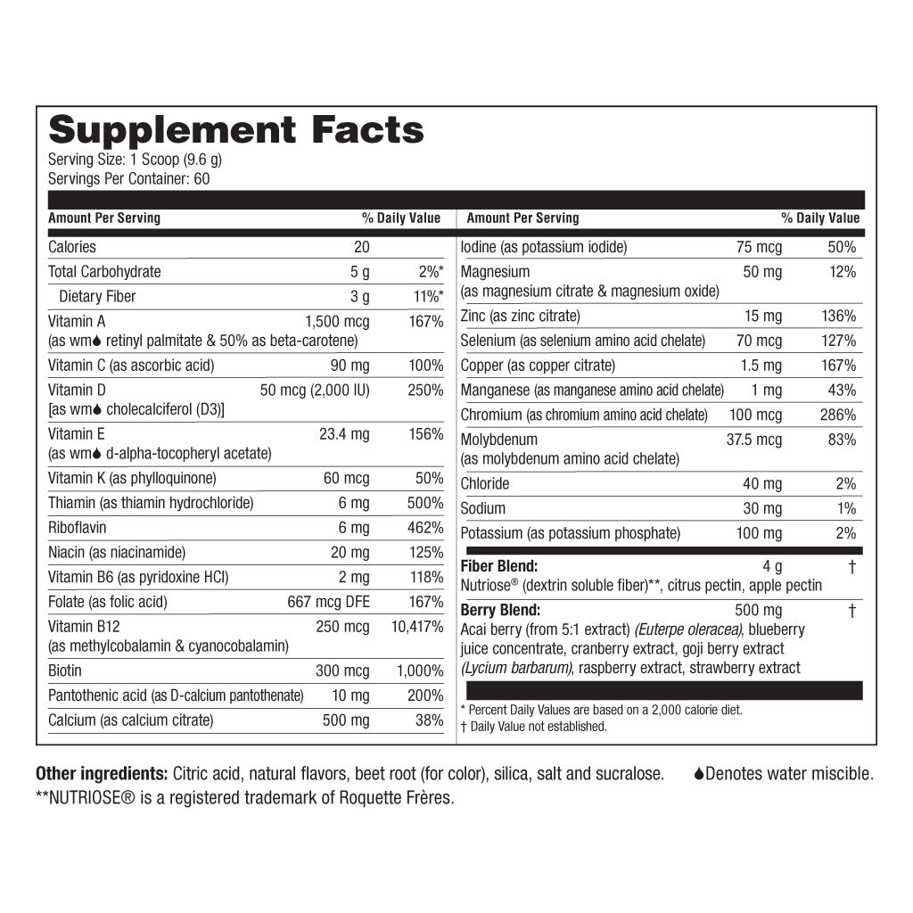 essential multi 3 in 1 drink mix (60 serving tub) essential multi 3 in 1 drink mix (60 serving tub)