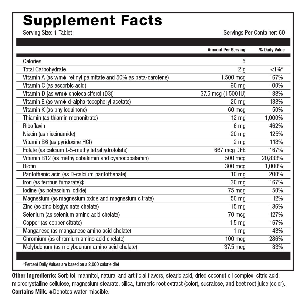 multi complete 60 chewable (1 month) multi complete 60 chewable (1 month)