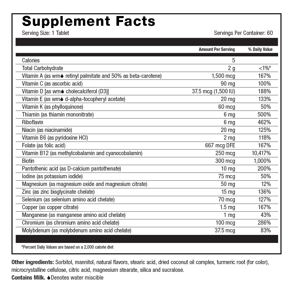 multivitamin chewable (1 month) multivitamin chewable (1 month)