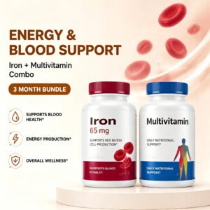 set meal 2:energy & blood support | iron + multivitamin combo(3 month bundle)